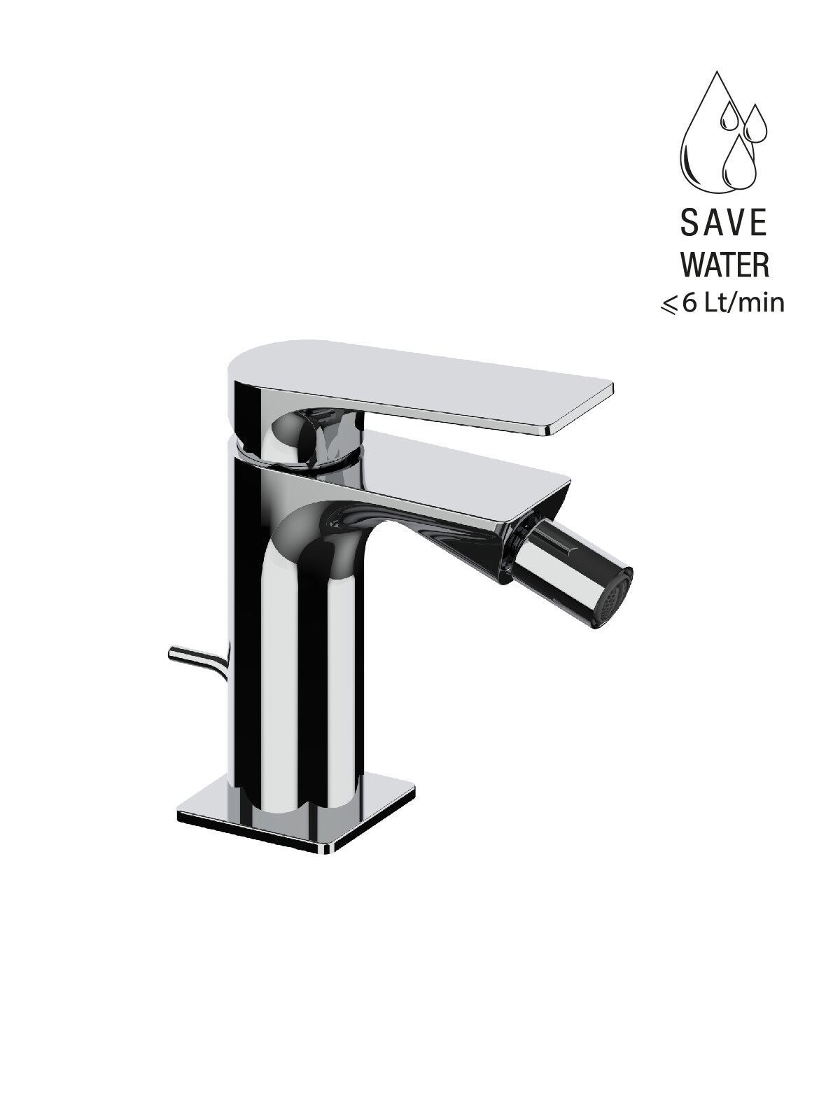 Однорычажный смеситель для биде с автоматическим сливом Rubinetterie Frattini Нарцисс ARCH-00132326 - Вид №1