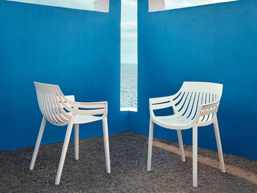 VONDOM Садовый стул из полипропилена с подлокотниками Spritz 56017 - Вид №9
