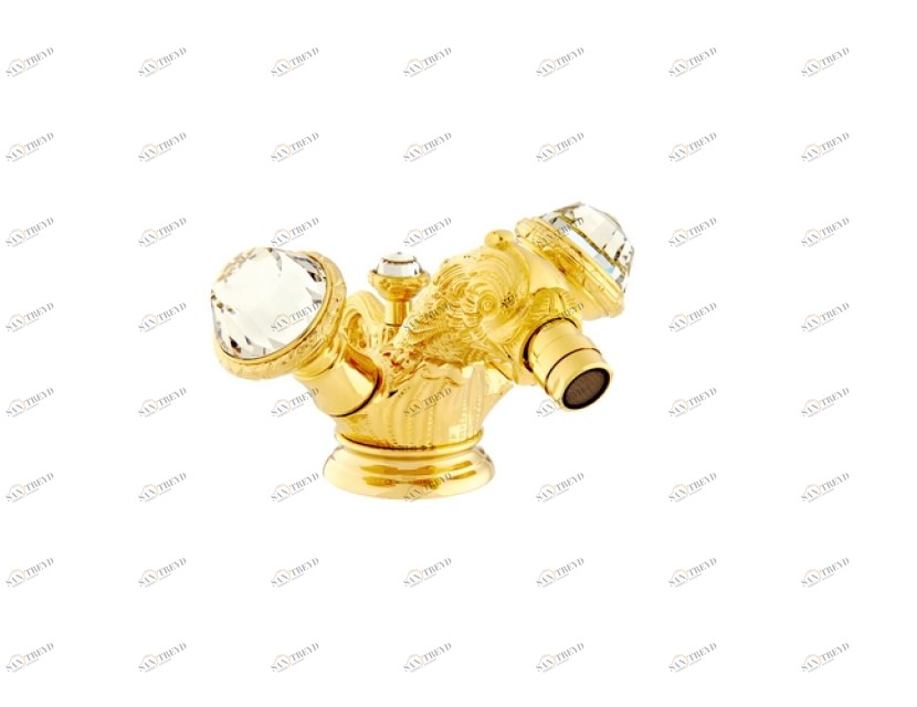 039225.E00.50 Смеситель для биде на одно отверстие с кристаллами сваровски Яркий хром Mestre 