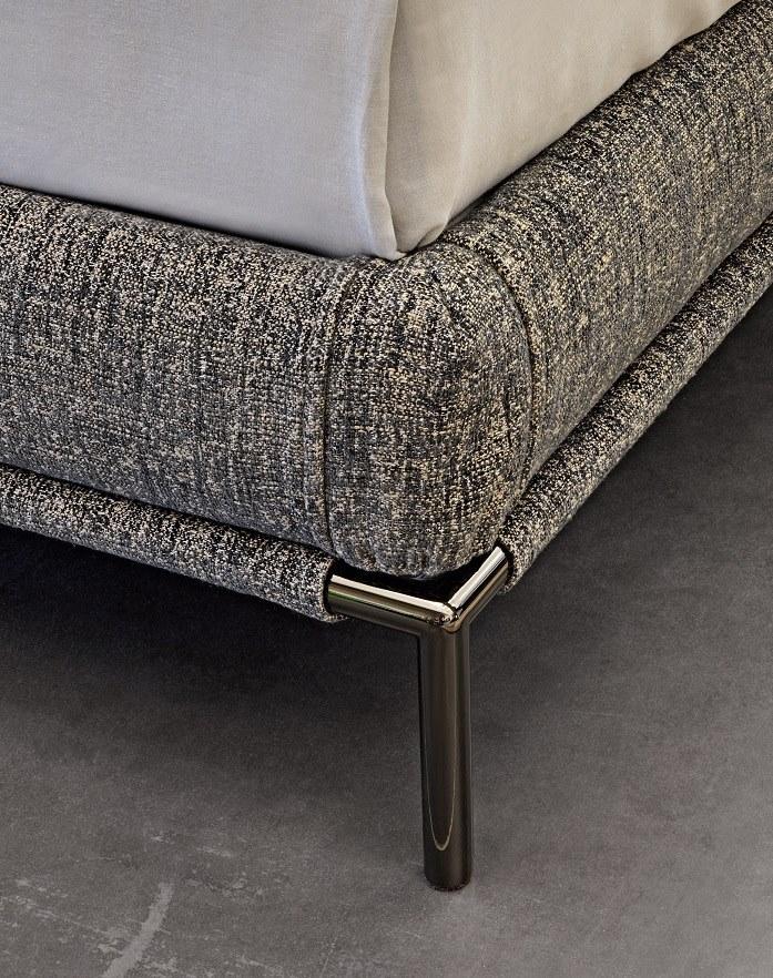 Flou Двуспальная кровать с обивкой и съемным чехлом из ткани Icon sun-id-1414597 - Вид №6