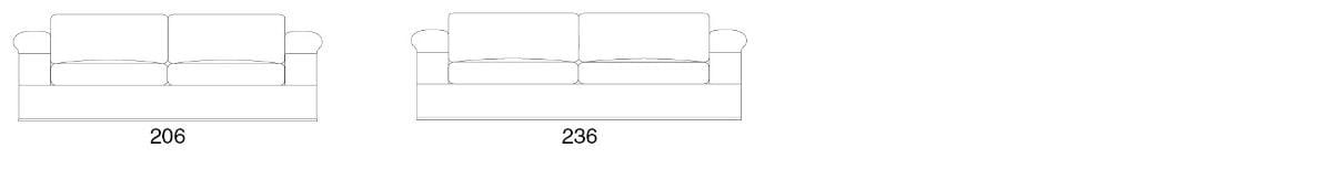 Кожаный диван Former In Italia DANDY EVO ARCH-00093095 - Вид №3
