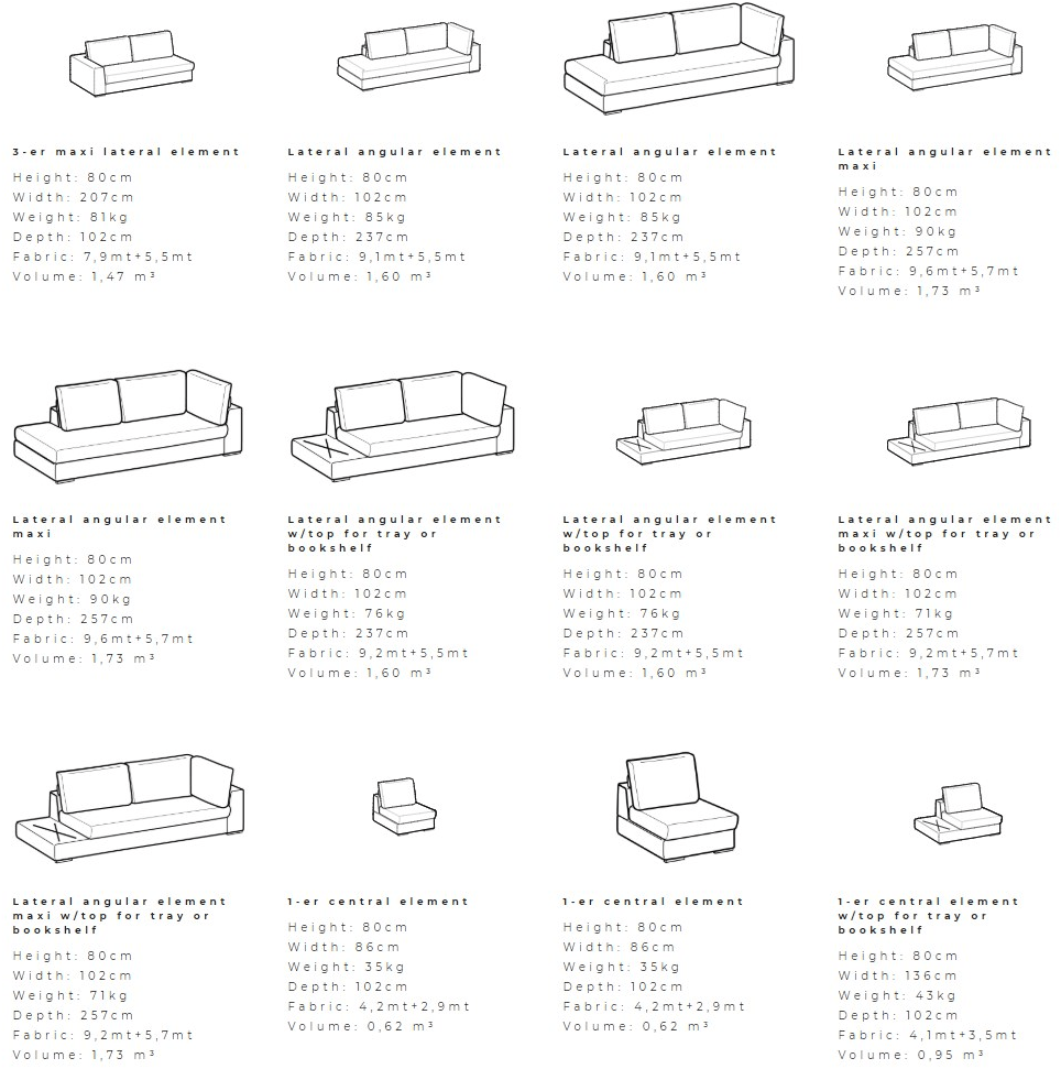 Ditre Italia Модульный угловой диван из ткани sun-id-1468371 - Вид №3