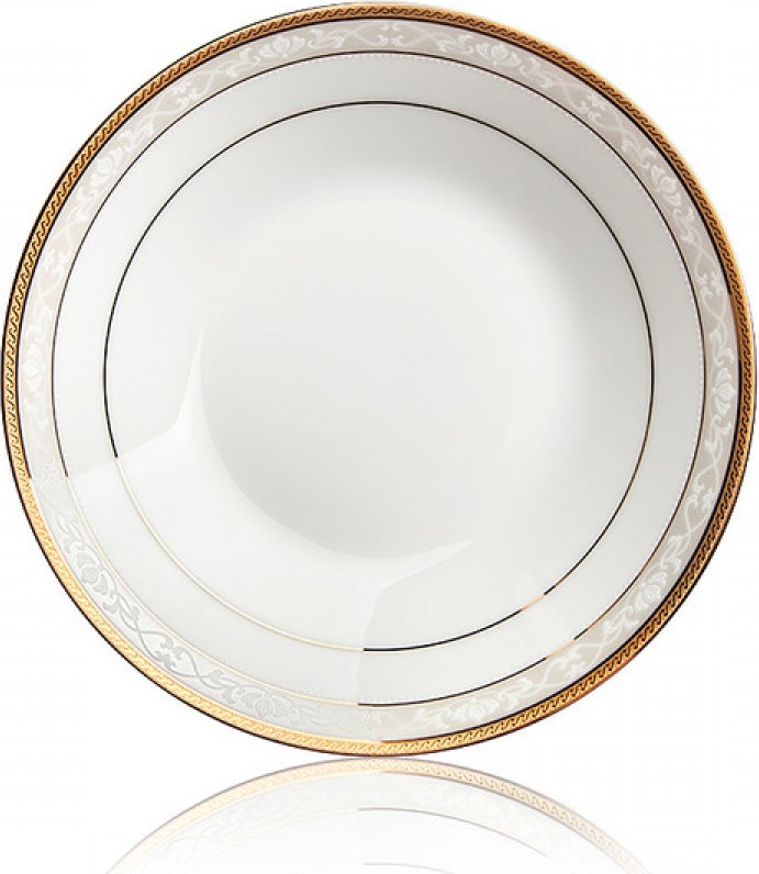 10599207 Noritake Тарелка суповая Noritake "Хэмпшир, золотой кант" 23см Фарфор 