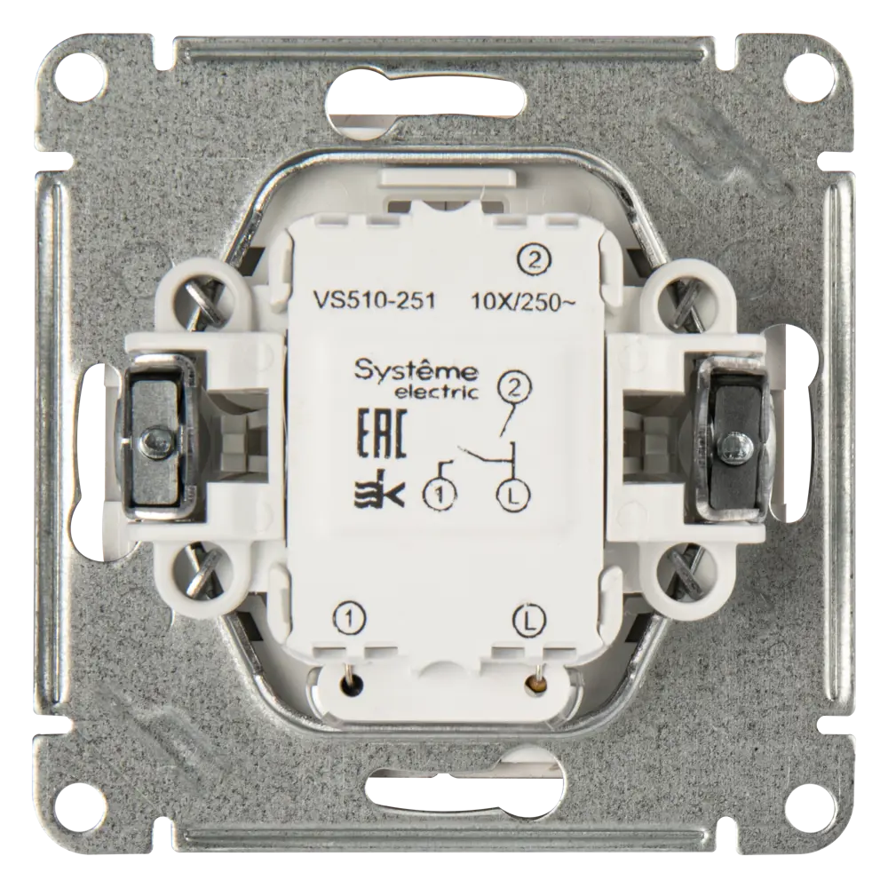 SYSTEME ELECTRIC W59 - двухклавишный выключатель с подсветкой для элегантного освещения 82797975 STLM-0036019 - Вид №4
