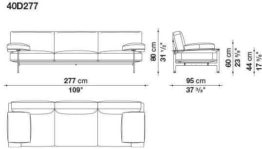 B&B Italia 3-х местный кожаный диван Diesis sun-id-1430470 - Вид №6