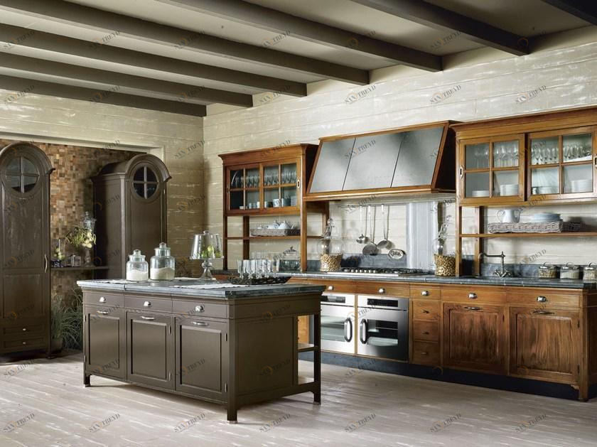 Модульная кухня из массива дерева с островом Operà Santreyd Opera sun-id-1484372