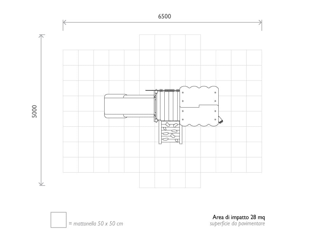 Рециркулированная пластиковая игровая структура EUROCOMITALIA COMBI GIRAFFE ARCH-00117483 - Вид №3