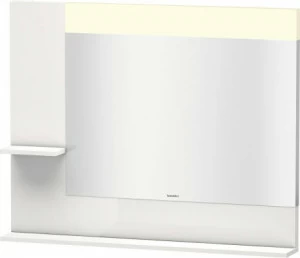 VE731208585 Vero Зеркало с полочками сбоку и внизу Белый глянцевый лак