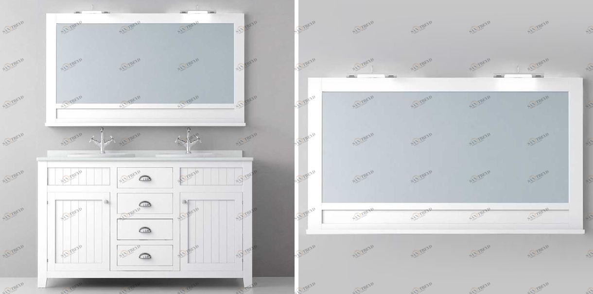 Avila Dos Зеркало COLONIAL в раме с полкой 140×85 Color 70 COUNTRY MIRRORS 0316205N70