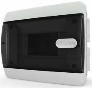 Бокс внутренний на 2 модуля Tekfor (черная прозрачная дверь)