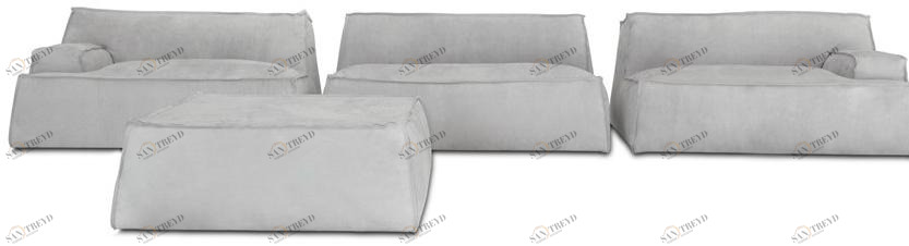 BAXTER Секционный кожаный диван Damasco sun-id-1508373