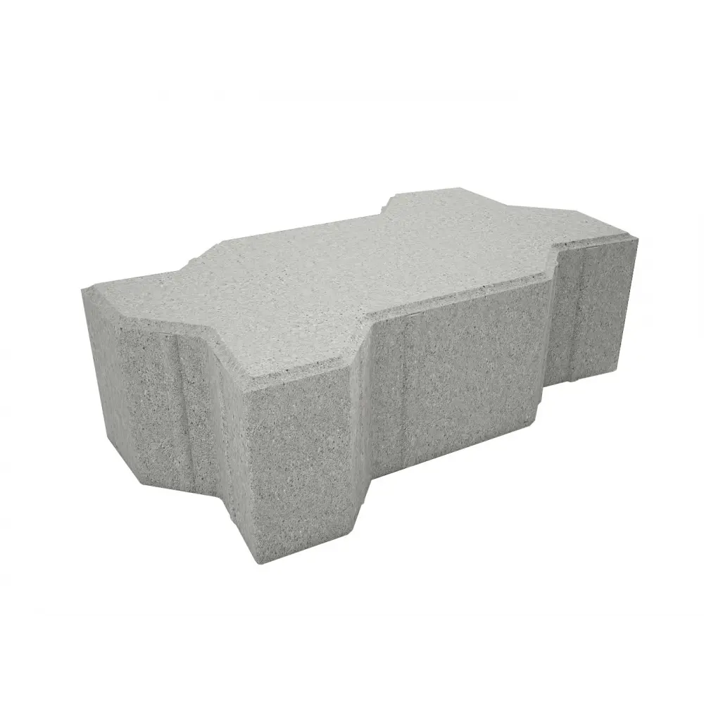 Плитка тротуарная Сигма 220x110x80 мм цвет серый 85263241 STLM-2088798 Santreyd 