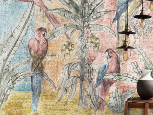 Тропические обои ПВХ бесплатно, ЭКО, моющиеся