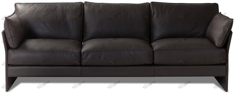 Duvivier Canapés 4-х местный кожаный диван со съемным чехлом Faubourg Faubxc36