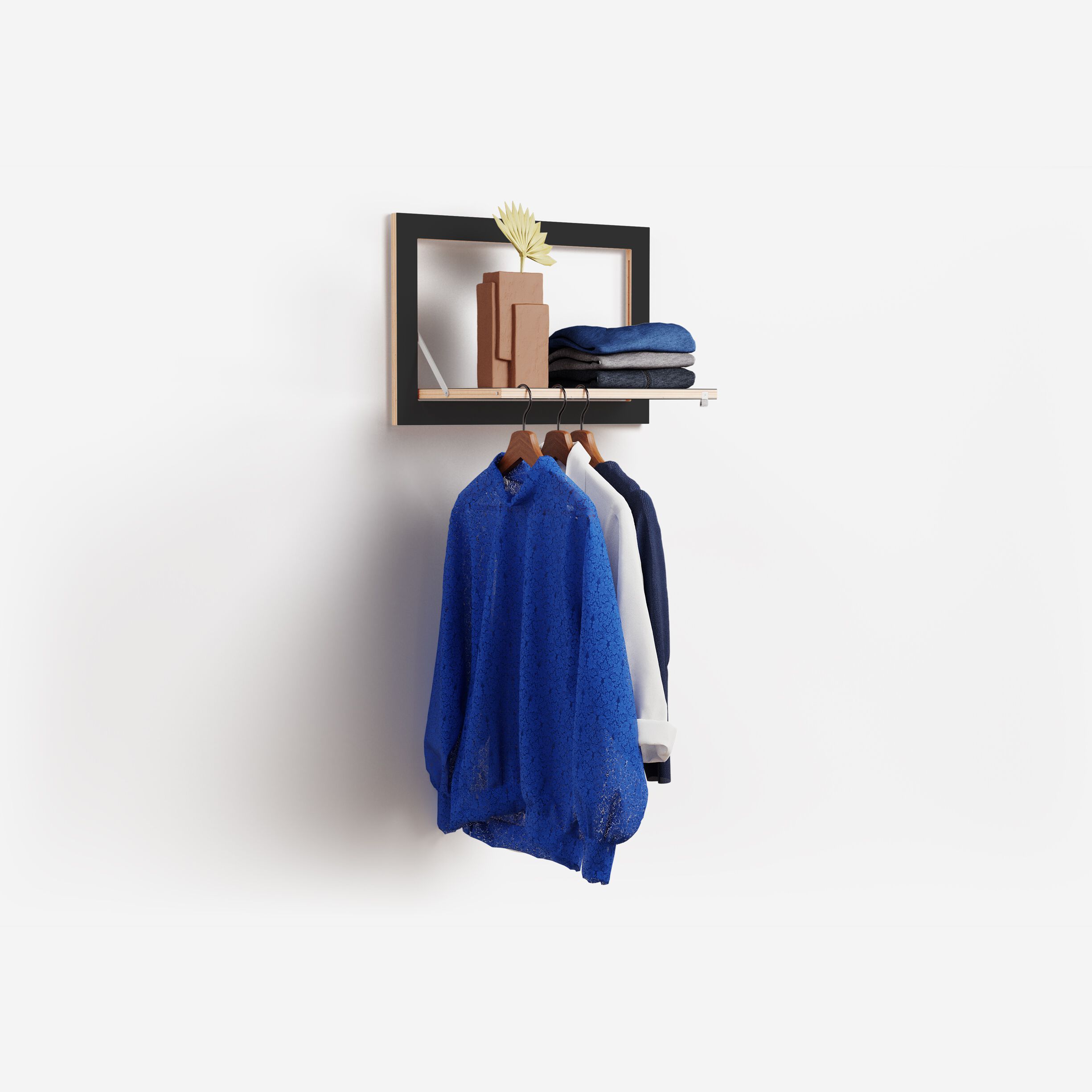 Вешалка для одежды из фанеры AMBIVALENZ Fläpps Hangrail 60×40-1 ARCH-00043073 - Вид №5