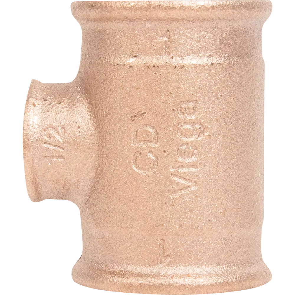 Тройник Viega внутренняя резьба 1x1/2x1" бронза 362515 82314231 STLM-2105422  - Вид №2