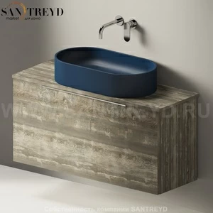 Flaminia BOX Настенная тумба для раковины 105 см с 1 ящиком BX834.WE