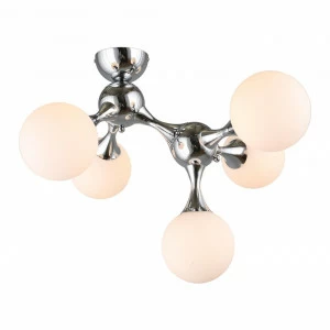 Потолочная люстра Omnilux Ronta OML-93107-05 OMNILUX RONTA 328320 Белый;хром