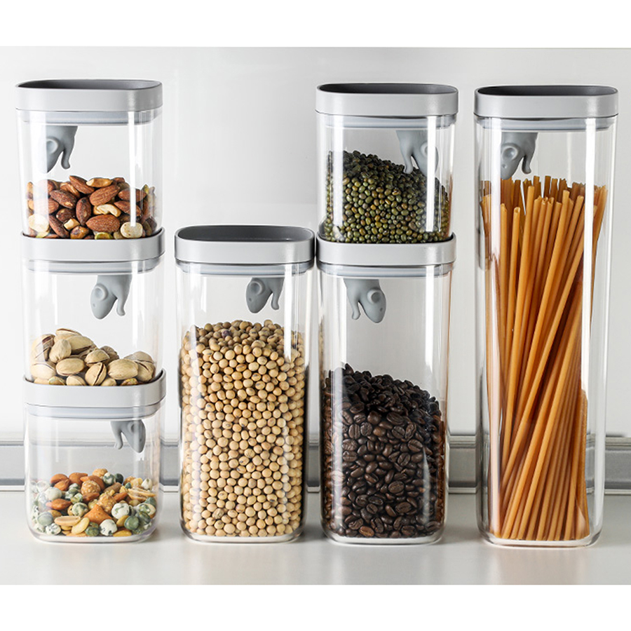 QL10346-CL-GY Контейнер для пищевых продуктов lucky mouse 1,2 л Qualy  - Вид №5