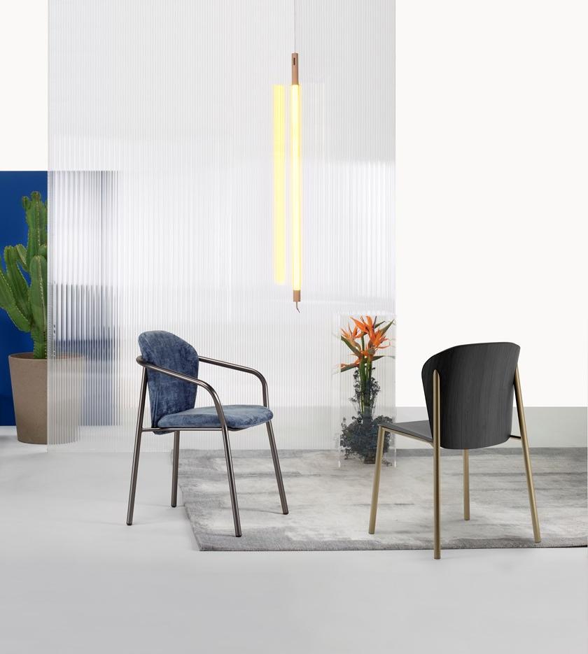 SCAB DESIGN Кресло из стали и дерева с подлокотниками Finn sun-id-1488684 - Вид №10