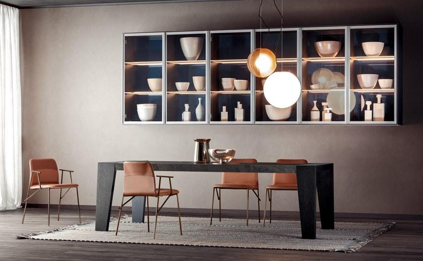 PIANCA Прямоугольный деревянный стол с мраморной столешницей sun-id-1357240 - Вид №1