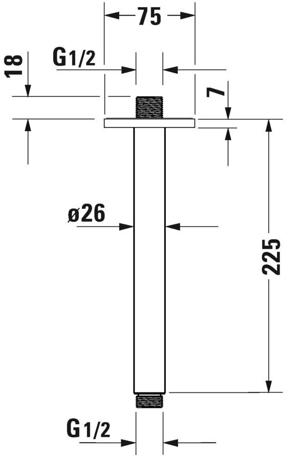 Duravit Подвесной кронштейн для душа sun-id-1498149 - Вид №10