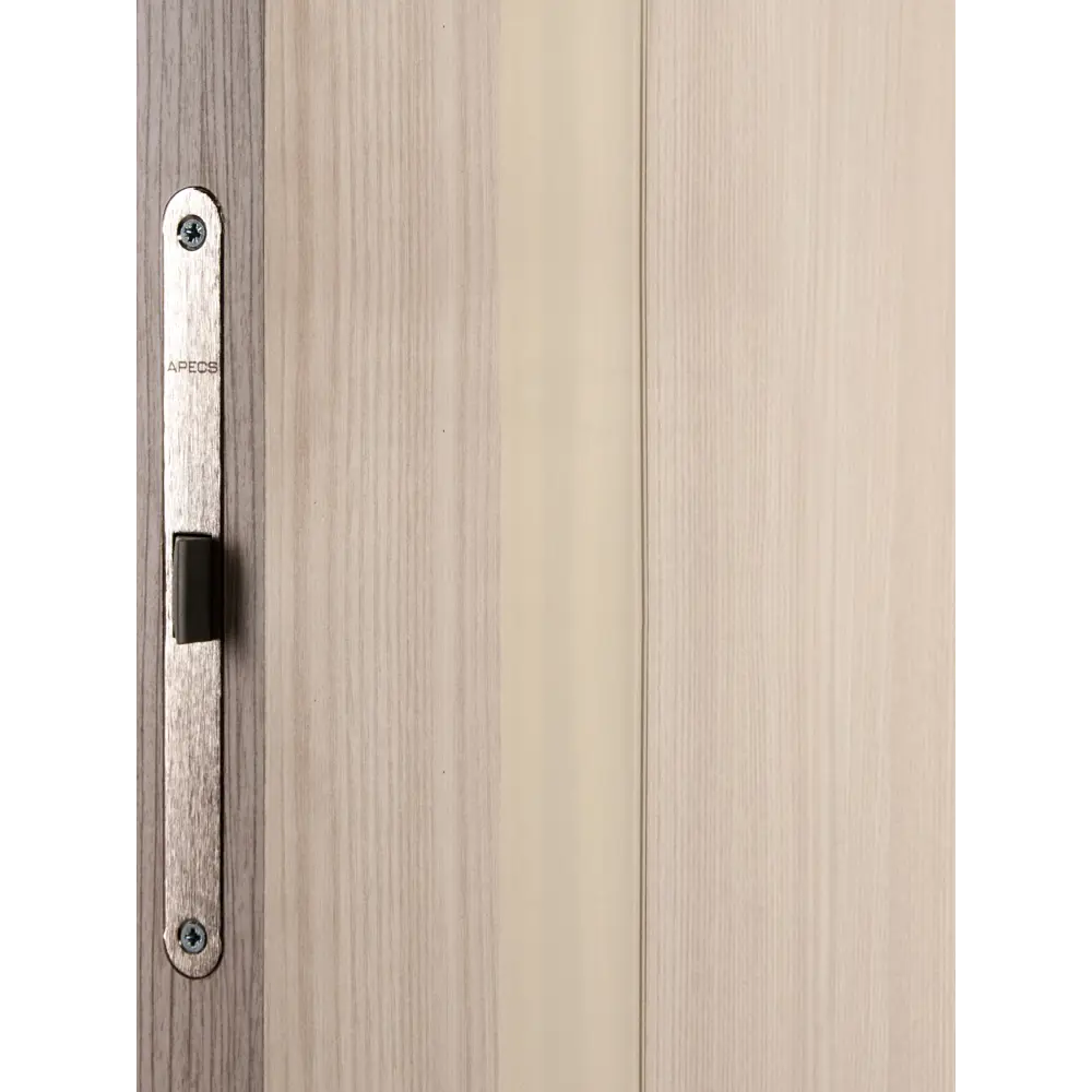 Дверь межкомнатная со стеклом Мирра 80x200 см Hardflex цвет ясень бора с замком и петлями 82672898 STLM-2044483 МАРИО РИОЛИ  - Вид №3