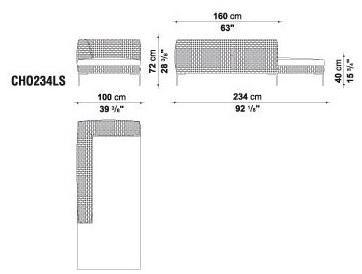 B&B Italia Outdoor Диван полипропиленовый Charles outdoor sun-id-1357109 - Вид №10