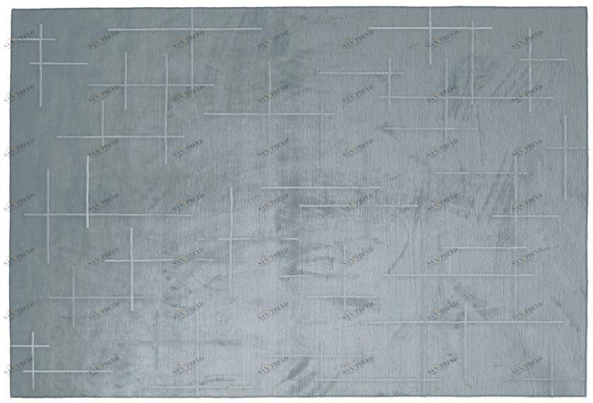 Giorgetti Однотонный прямоугольный ковер из шелка sun-id-1426528