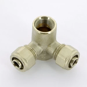 Водорозетка В проходная трехплоскостная обжим HENCO 16х1/2"х16