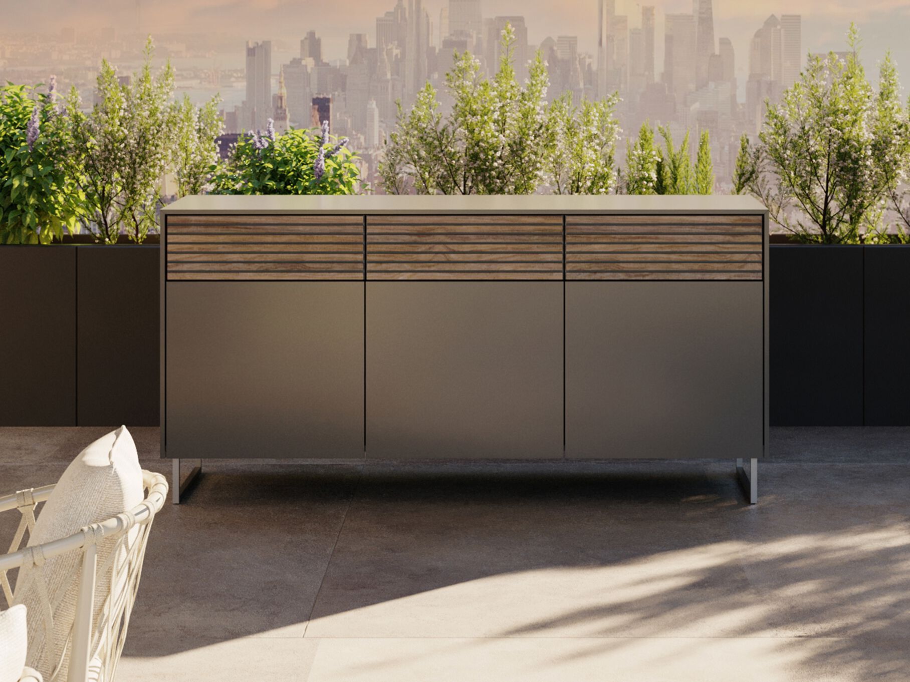 Передвижной садовый контейнер CUBIC OUTDOOR LIVING CUBIC SIDEBOARD ARCH-00146355
