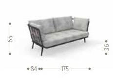 Talenti Садовый диван из ткани со съемным чехлом Soho Sodiv2p - Вид №4