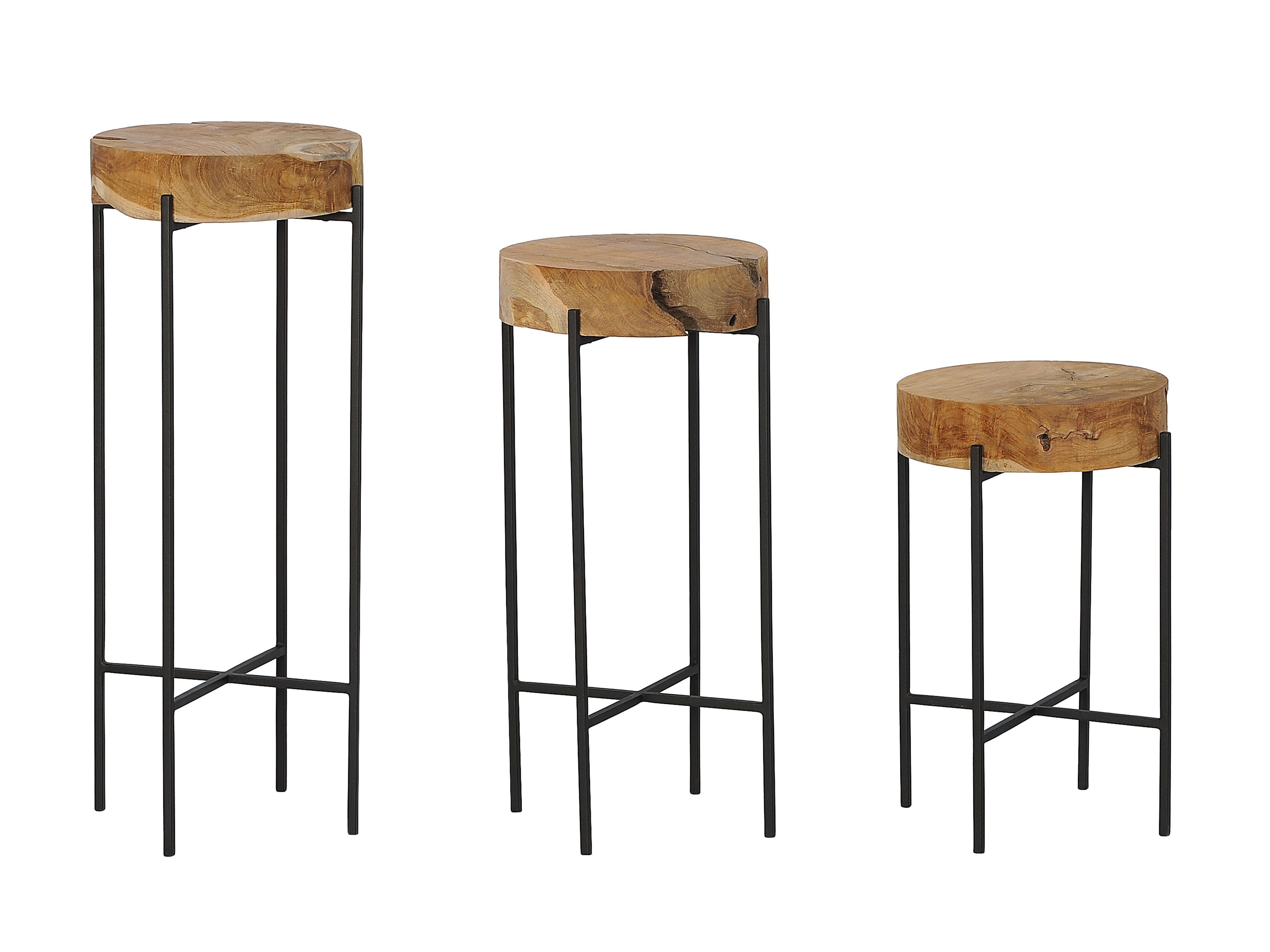 Набор круглых садовых столиков из тикового дерева cbdesign Chio ARCH-00033799