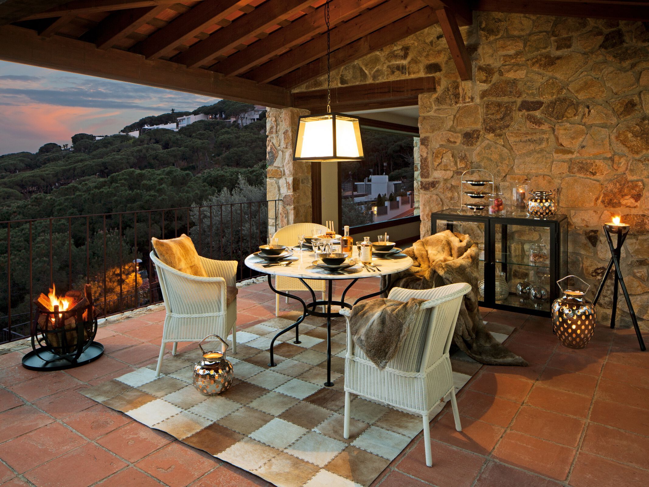 Мраморный круглый садовый стол LAMBERT PROVENCE ARCH-00131086 - Вид №2