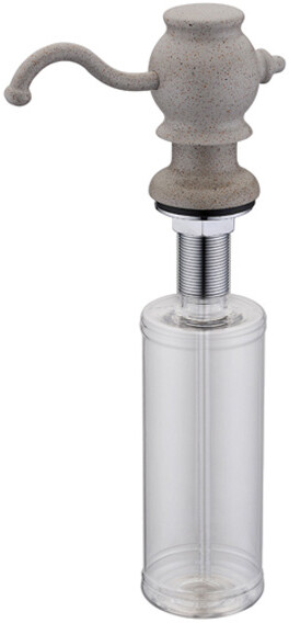 Встраиваемый дозатор ZorG Inox ZR-24 КВАРЦ для жидкого мыла, кварц