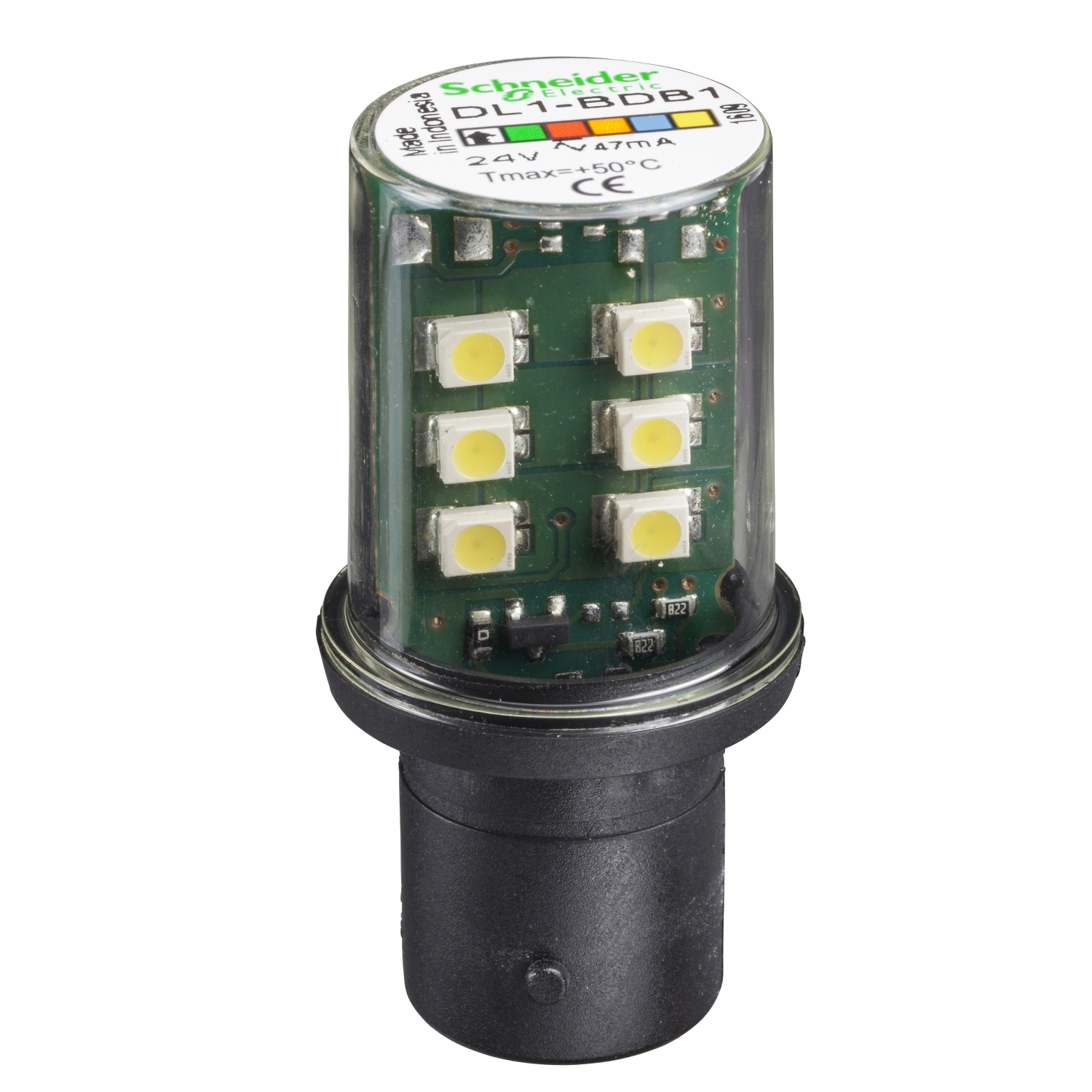 DL1BDB1 Светодиодный кластер Harmony, 24В, Белый Schneider Electric Световые колонны, сирены, маяки 