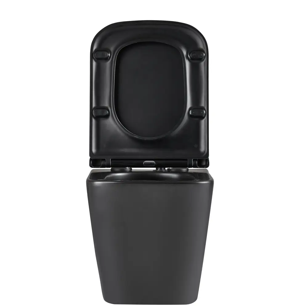 Подвесной унитаз Moneron Tornado безободковый с сиденьем микролифт черный Santreyd STLM-2152100 - Вид №6