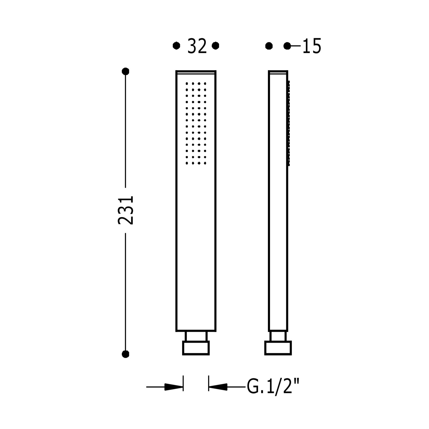 Ручной душ-20263901KMB TRES Showers - Вид №1