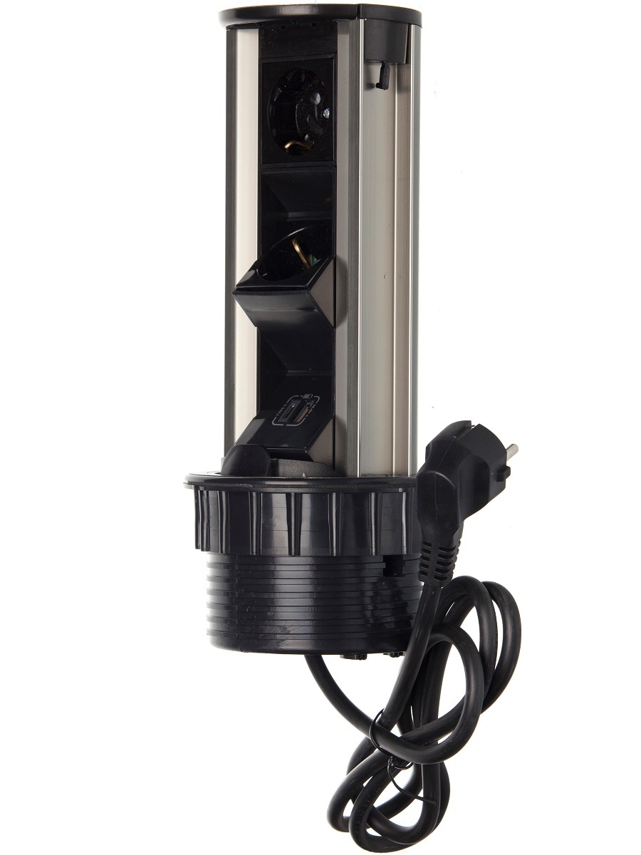 Блок электрических розеток Solo 12002 Black NAVAKO  - Вид №2