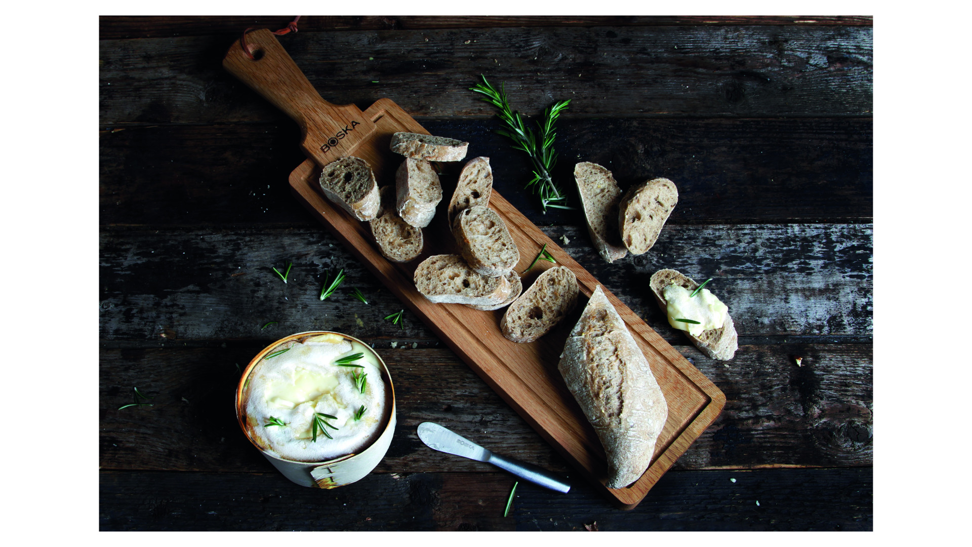 10599386 Boska Доска сервировочная для сыра и закусок Boska "Друзья" с ручкой 53х12х2,4см, дуб Дерево  - Вид №4