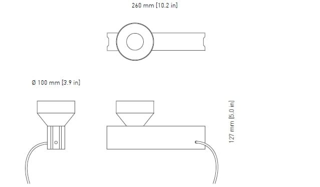 Настенный / настольный светильник из стали с порошковым покрытием и цемента +kouple блок ARCH-00141549 - Вид №19