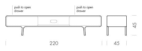 Низкий дубовый ТВ-шкаф с ящиками Gazzda Фавн ARCH-00041114 - Вид №13