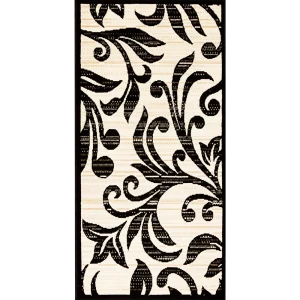 Ковер полипропилен Лагуна D160KS 60x110 см цвет черный