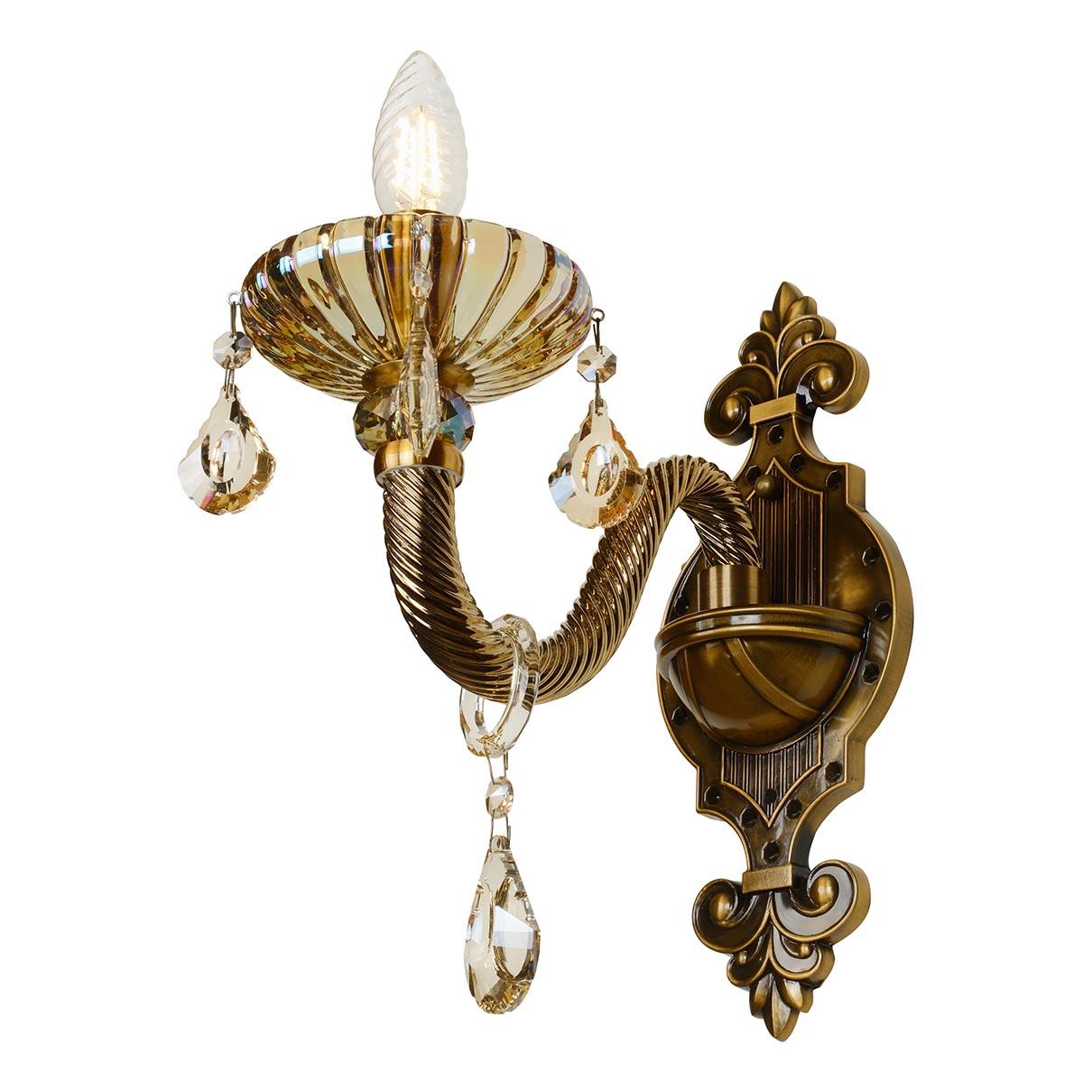 Бра с подвесками бронзовое Asia 81069-1 BR ILAMP СВЕЧА 00-3949099 Бронза  - Вид №2