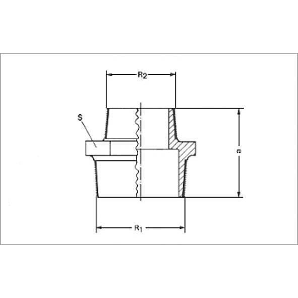 132452122 SANHA 3245 PURAFIT ниппель редукционный НР-НР 21/2x2 мм  - Вид №1