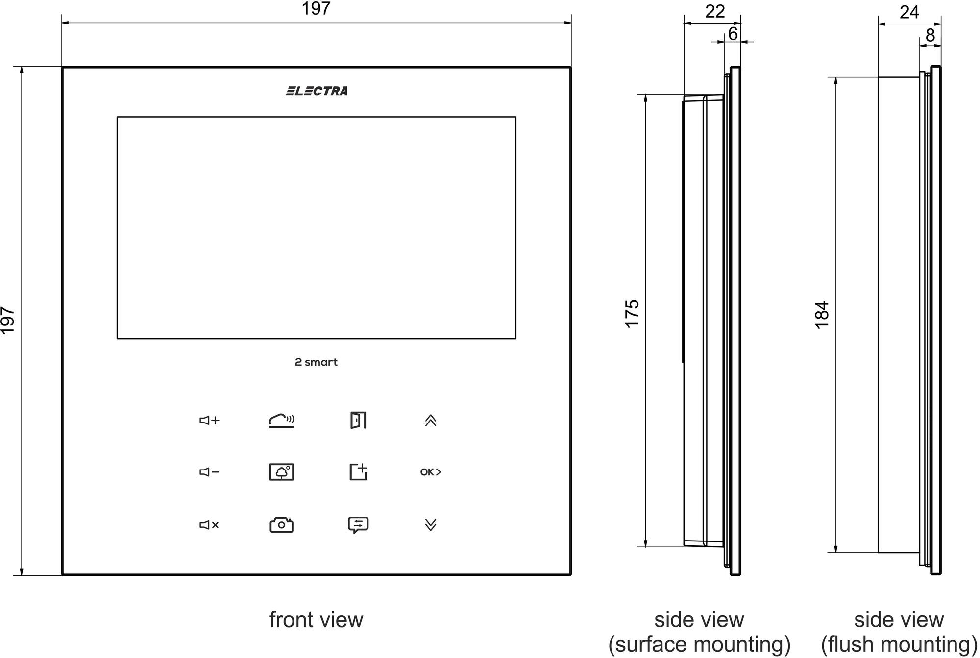 ELECTRA 7-дюймовый видеотерминал для видеодомофона sun-id-1424360 - Вид №10