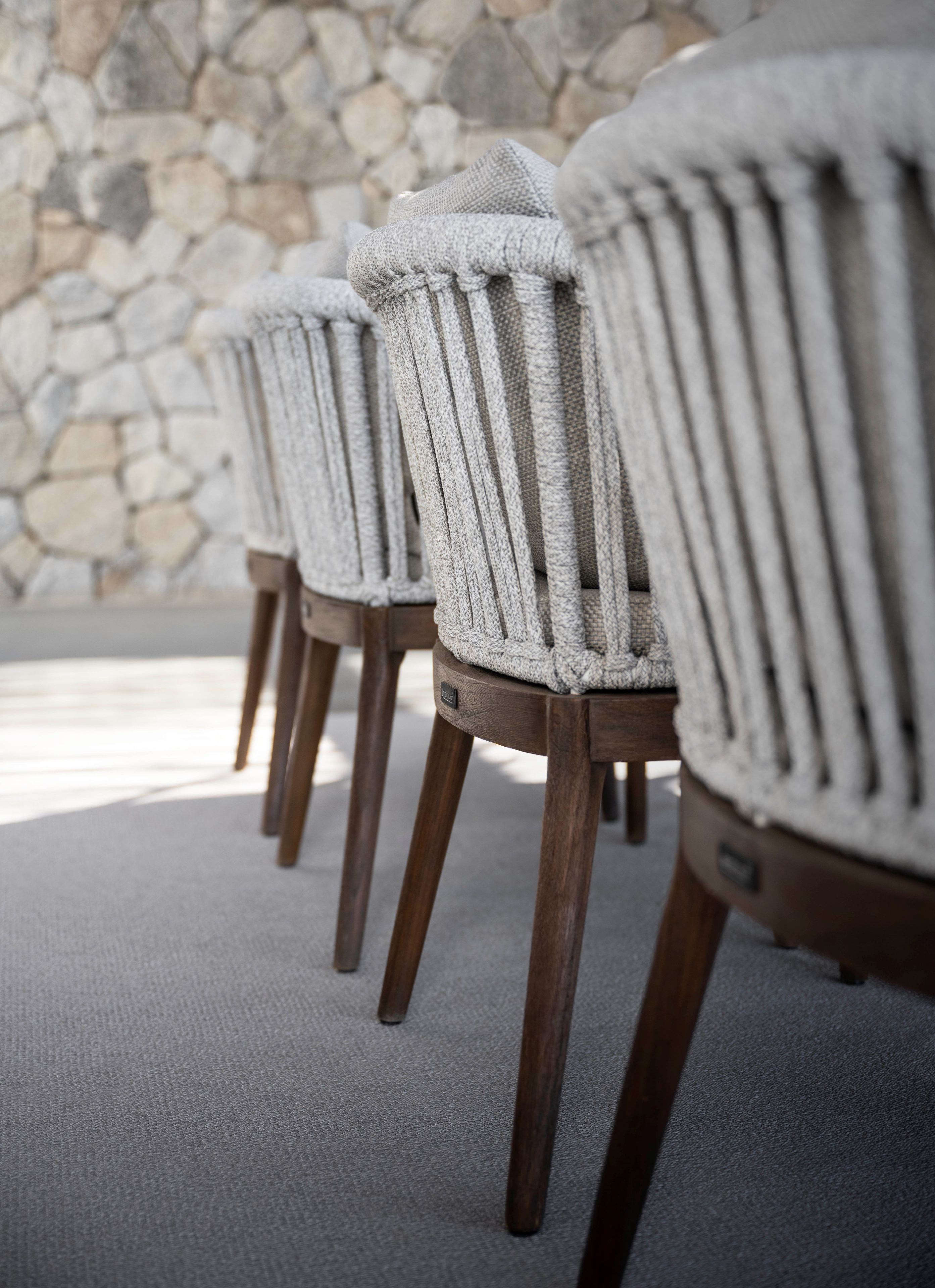 Тканевый садовый стул с подлокотниками Jardinico дерево ARCH-00140512 - Вид №6