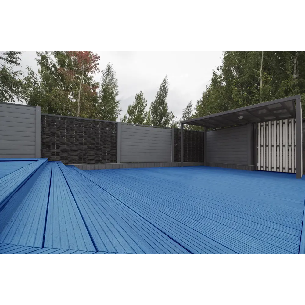 Террасная доска ДПК MultiDeck цвет Лазурь 3000x150x27 мм Вельвет 0.45 м² 85473652 STLM-2124408 МУЛЬТИДЕК  - Вид №12