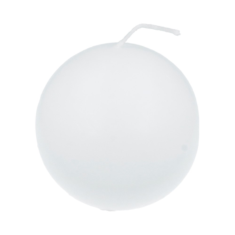 085101 Свеча шар №2 8 200 г Белый Омский Свечной 