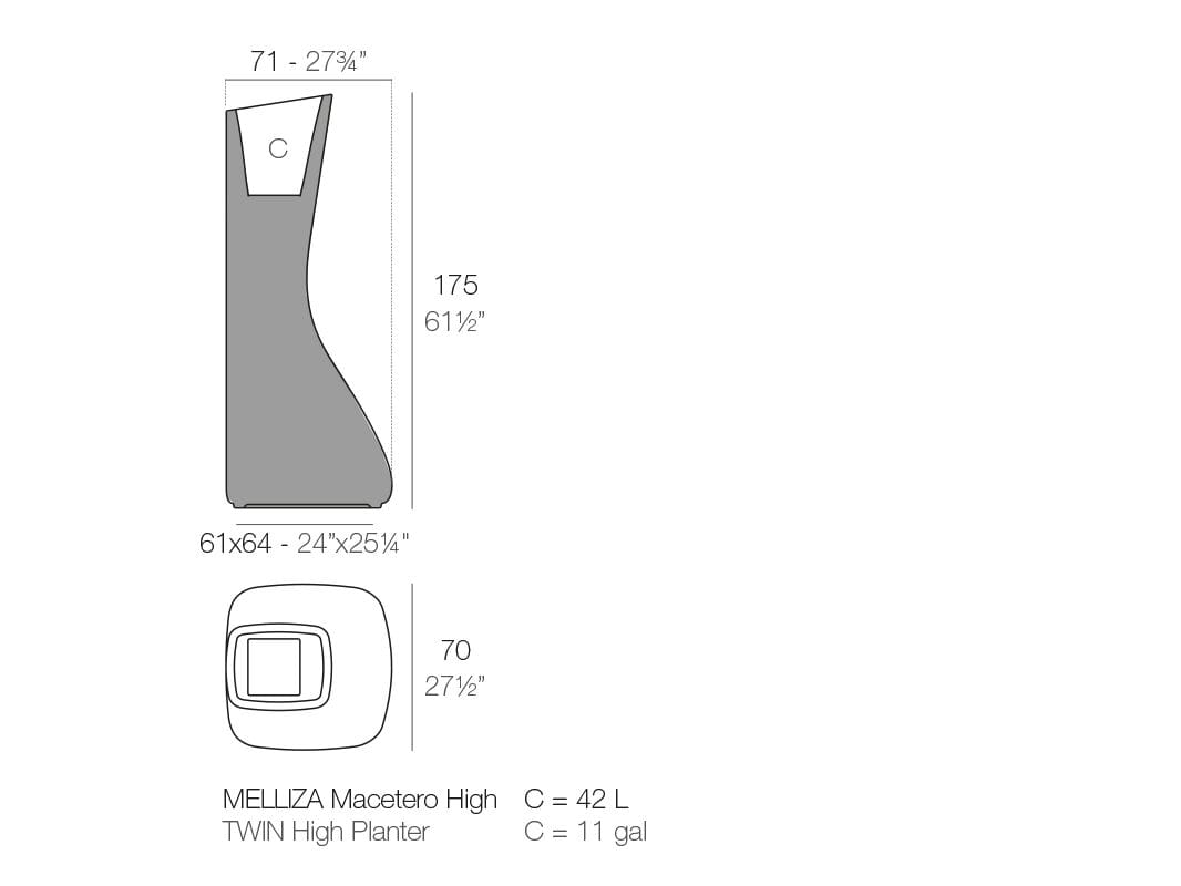 Сеялка из полиэтилена Vondom Noma ARCH-00032728 - Вид №5